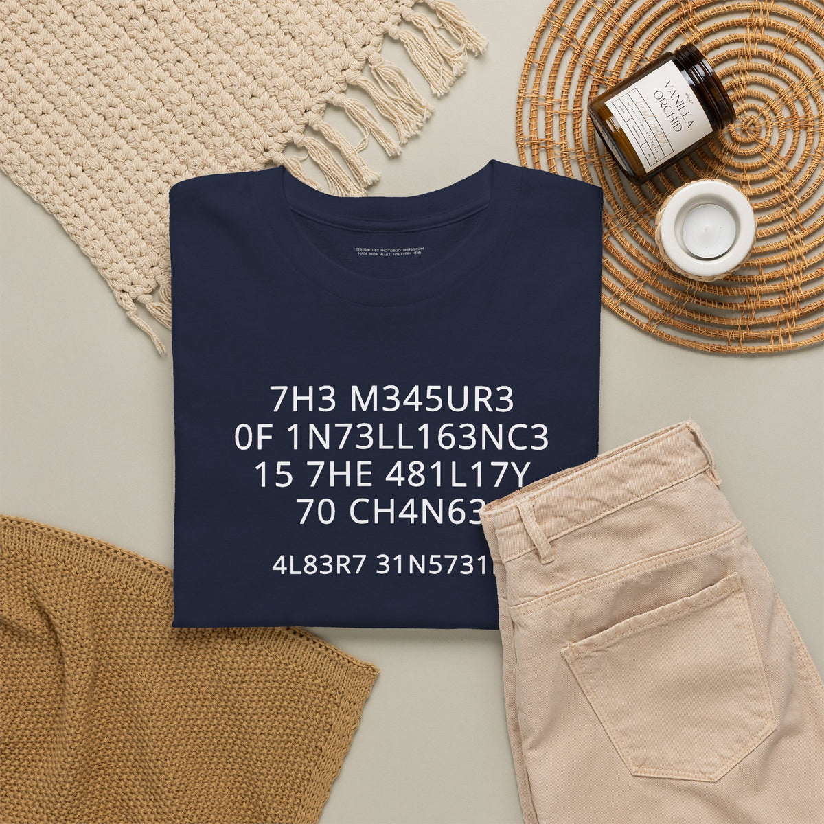 The Measure of Intelligence T-Shirt | Funny Sarcastic Graphic Tee | Clever Humor Shirt | Unisex Typography Tee | Nerdy Gift