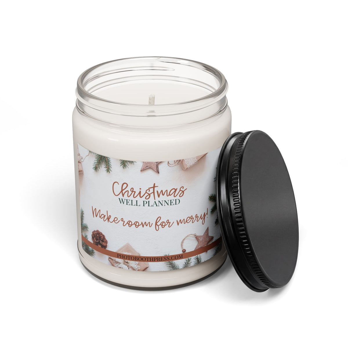 Christmas Well Planned | Scented Soy Candle | Two Scents | Holiday Gift | Cozy Christmas Decor