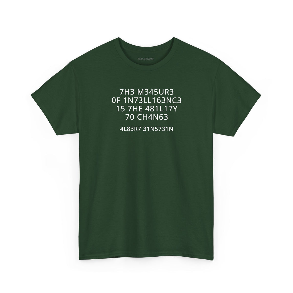 The Measure of Intelligence T-Shirt | Funny Sarcastic Graphic Tee | Clever Humor Shirt | Unisex Typography Tee | Nerdy Gift