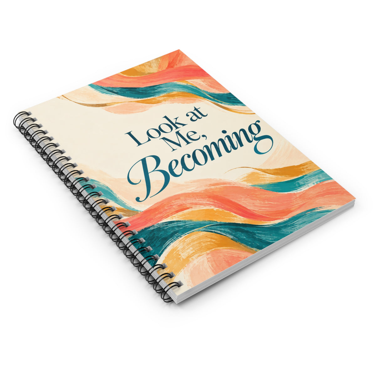 Look at Me, Becoming Spiral Notebook — Inspirational Ruled Journal for Self-Discovery