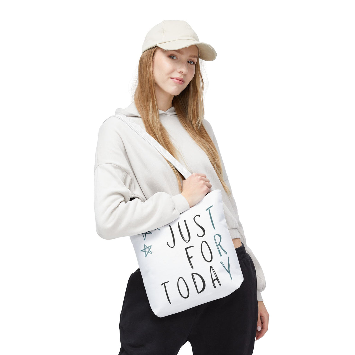 Just For Today | Recovery Tote Bag | Inspirational Sobriety Gift | One Day at a Time | Recovery Support Gift