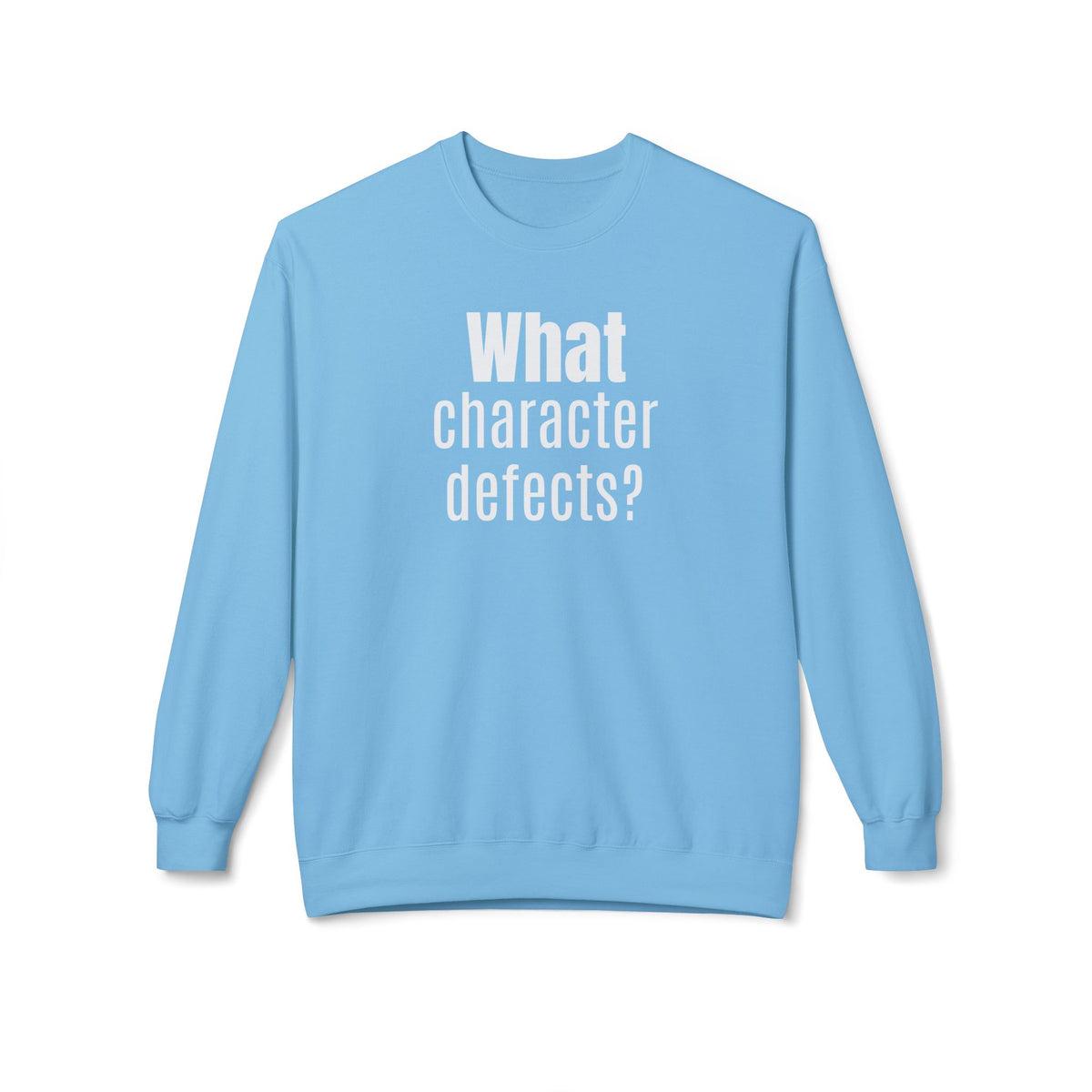 What character defects? Sweatshirt | Funny Recovery Crewneck