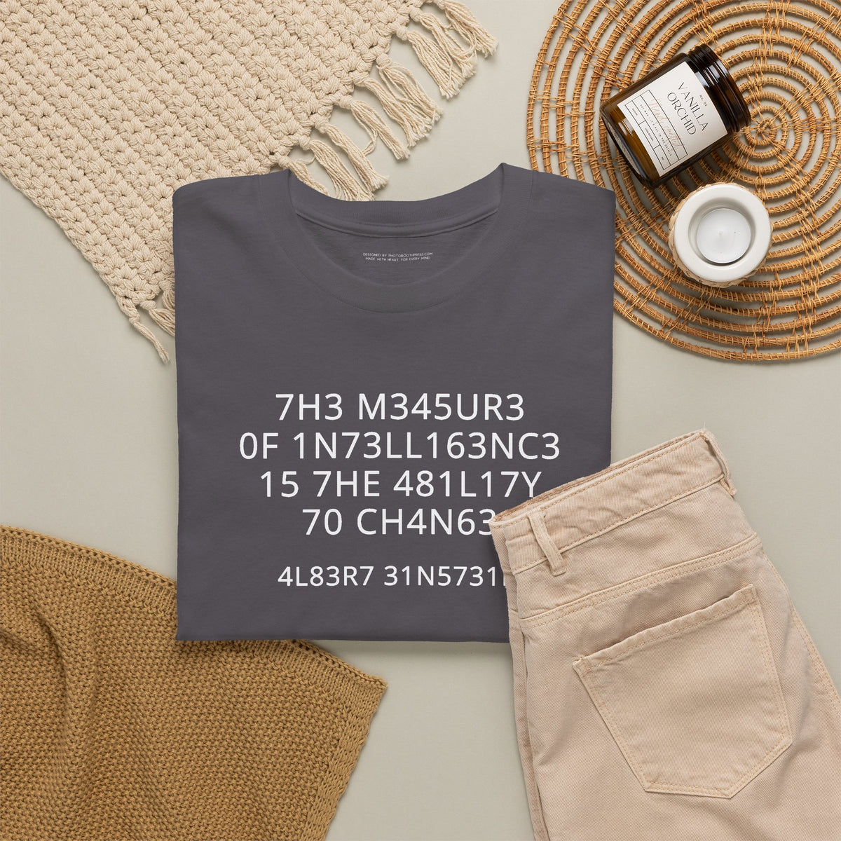 The Measure of Intelligence T-Shirt | Funny Sarcastic Graphic Tee | Clever Humor Shirt | Unisex Typography Tee | Nerdy Gift