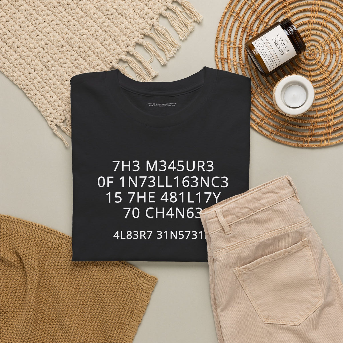 The Measure of Intelligence T-Shirt | Funny Sarcastic Graphic Tee | Clever Humor Shirt | Unisex Typography Tee | Nerdy Gift