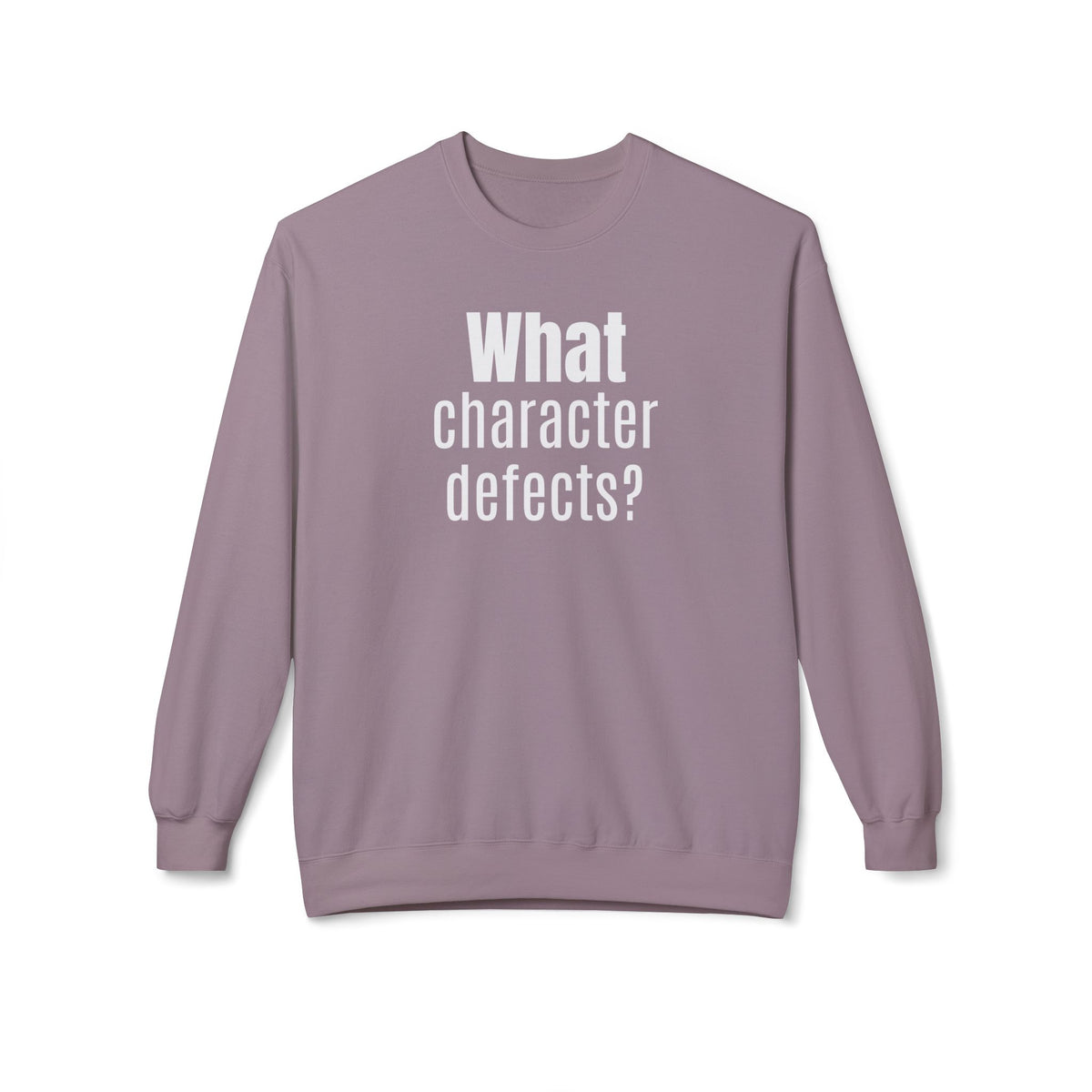 What character defects? Sweatshirt | Funny Recovery Crewneck