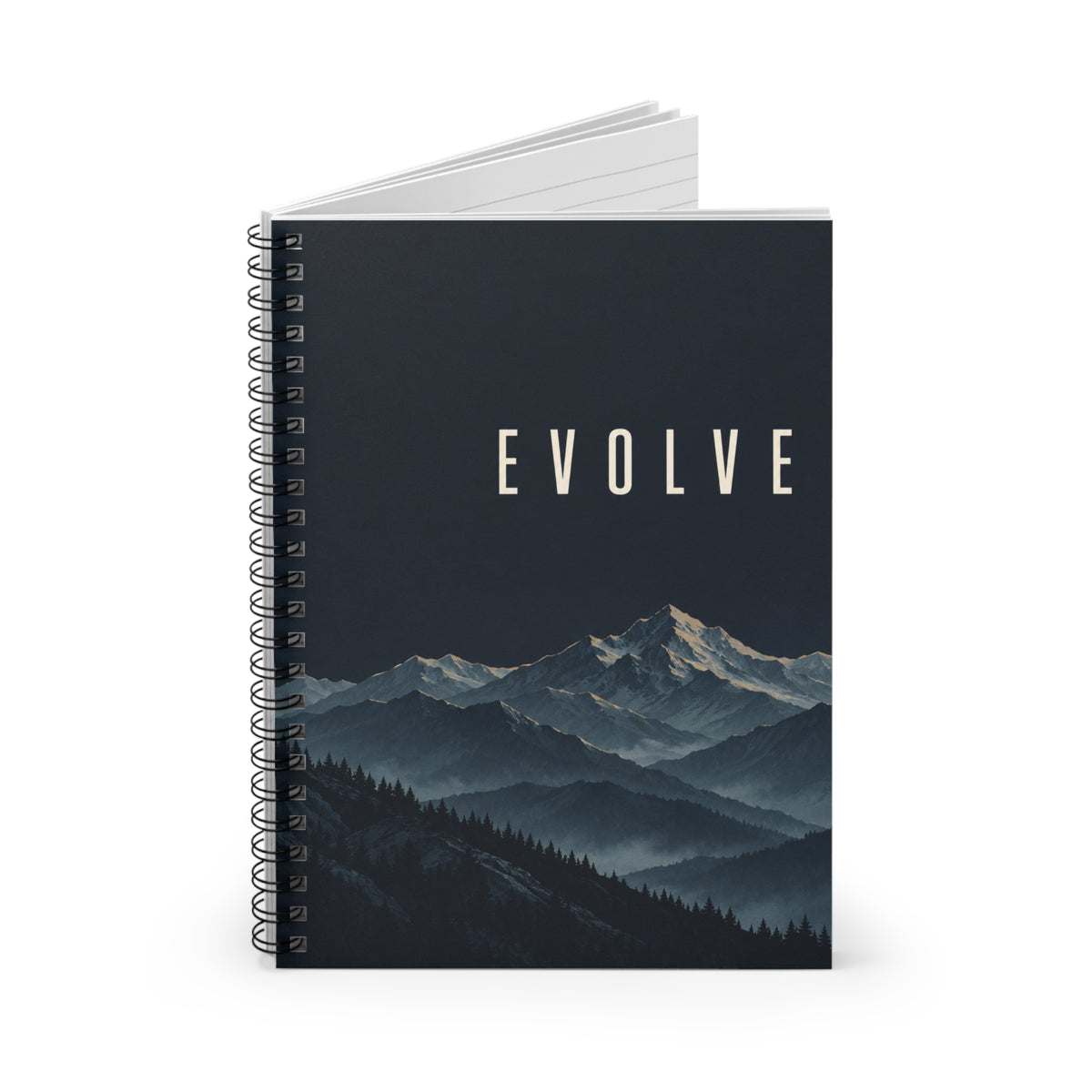 Evolve | Spiral Notebook | Affirmations Journal | Motivation Notebook