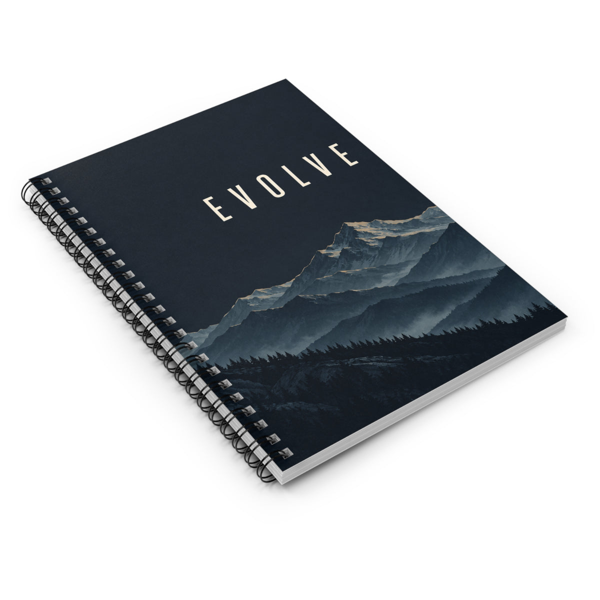 Evolve | Spiral Notebook | Affirmations Journal | Motivation Notebook