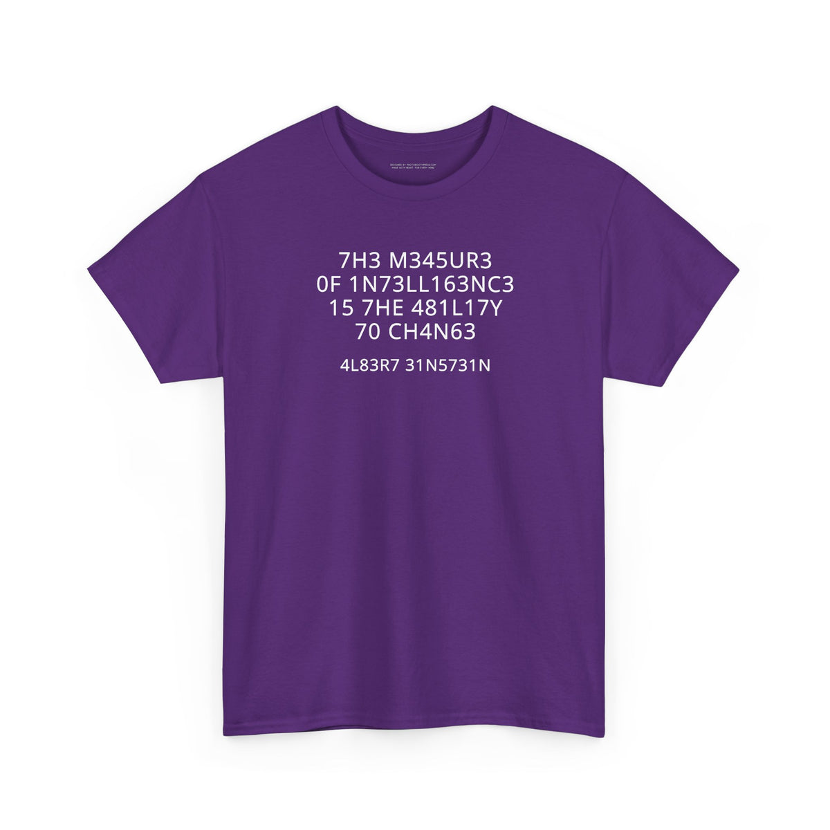 The Measure of Intelligence T-Shirt | Funny Sarcastic Graphic Tee | Clever Humor Shirt | Unisex Typography Tee | Nerdy Gift