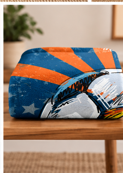 “Greatness Is Not Given, It’s Earned” Soccer Sherpa Fleece Blanket