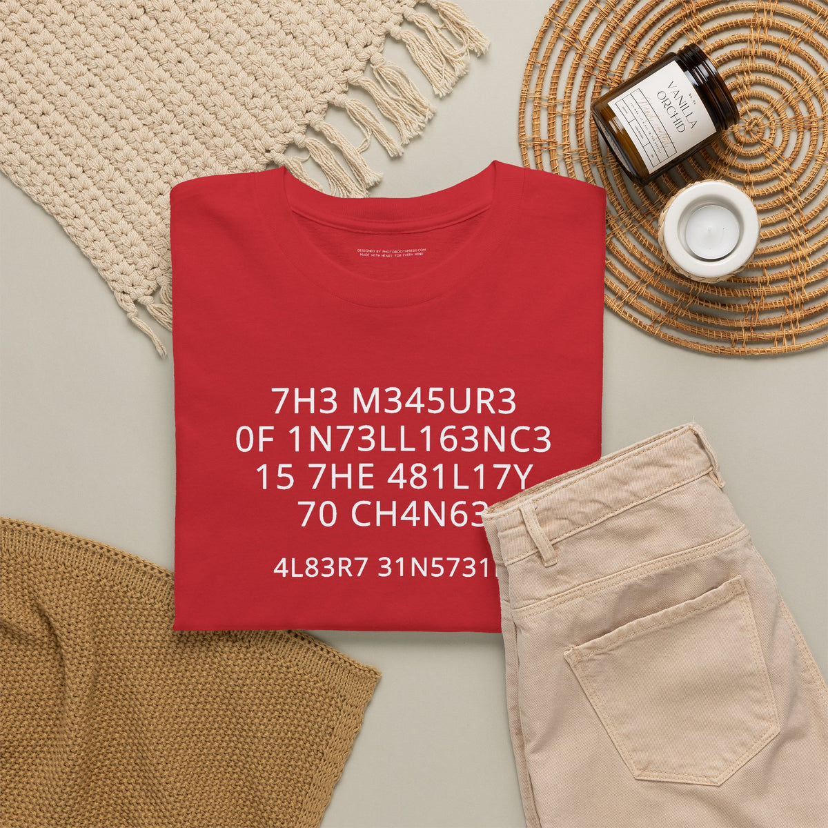 The Measure of Intelligence T-Shirt | Funny Sarcastic Graphic Tee | Clever Humor Shirt | Unisex Typography Tee | Nerdy Gift