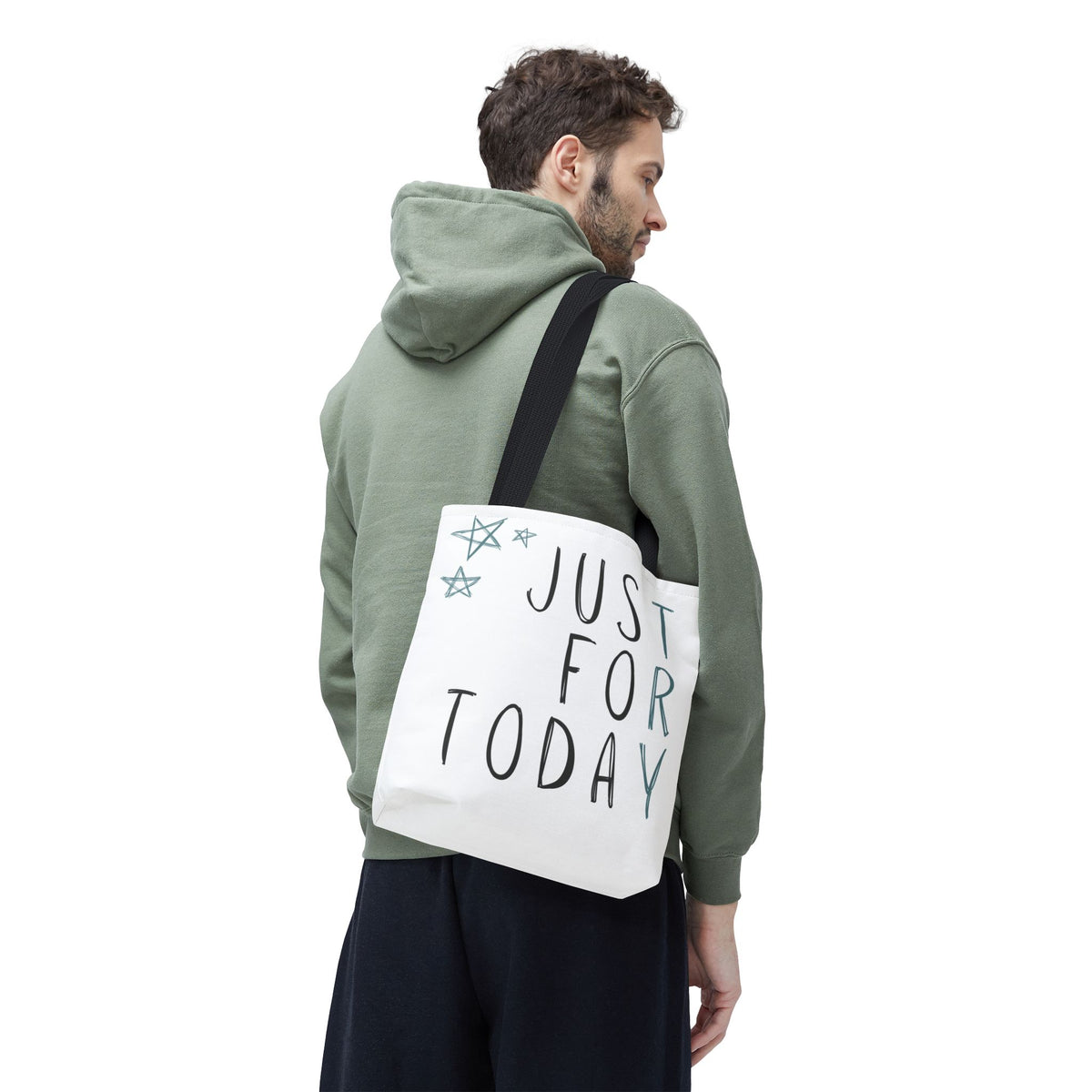Just For Today | Recovery Tote Bag | Inspirational Sobriety Gift | One Day at a Time | Recovery Support Gift